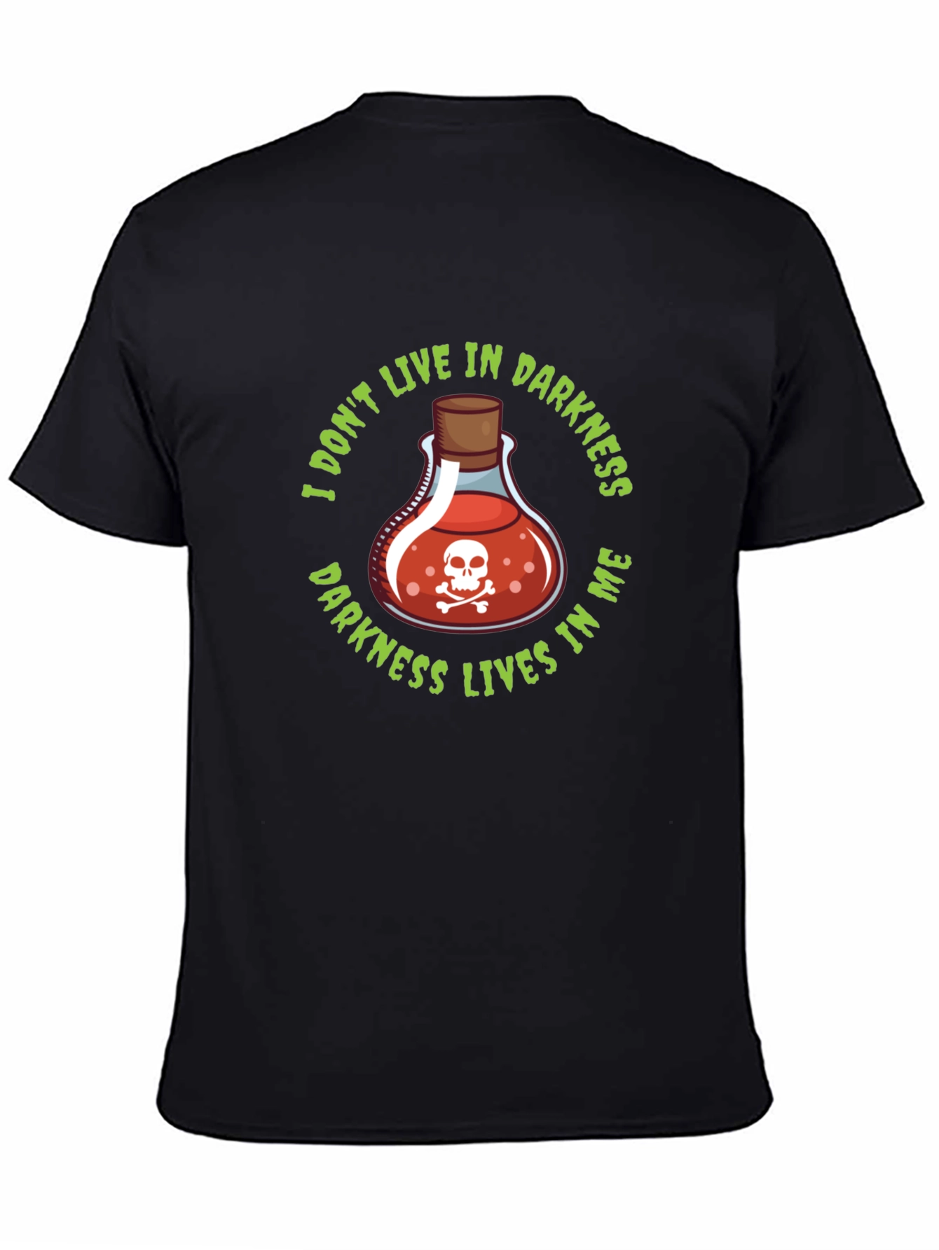 Darkness Within T-Shirt - Poison Skull Tee
