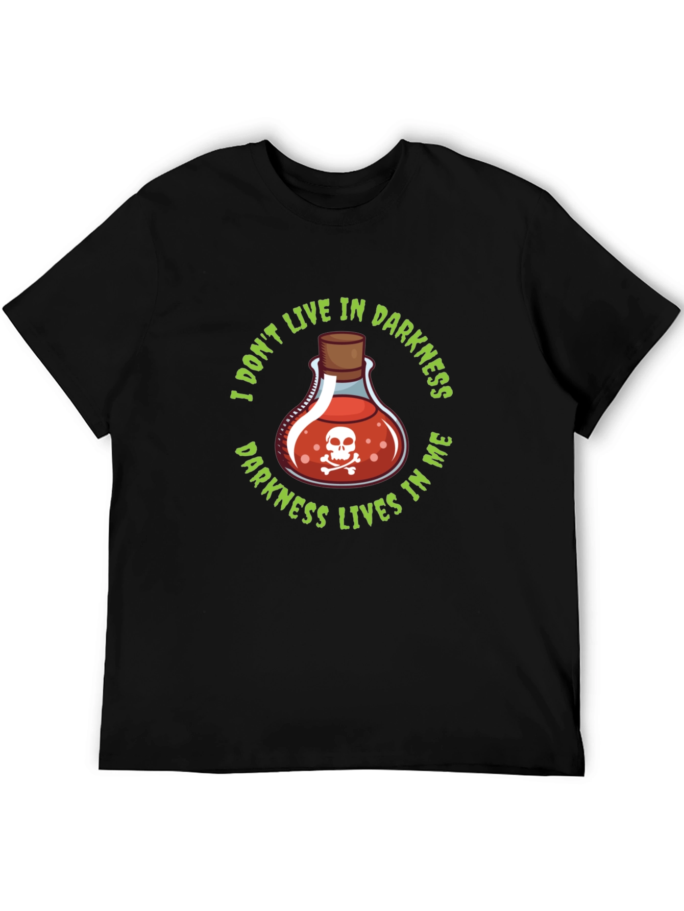 Darkness Within T-Shirt - Poison Skull Tee