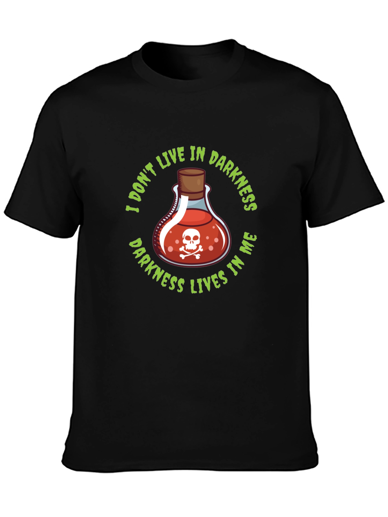 Darkness Within T-Shirt - Poison Skull Tee