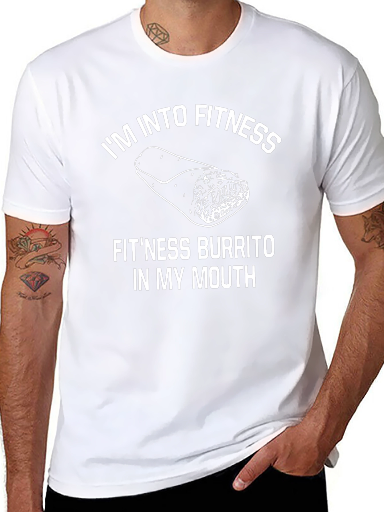 Fitness Burrito T-Shirt - Funny Workout Tee