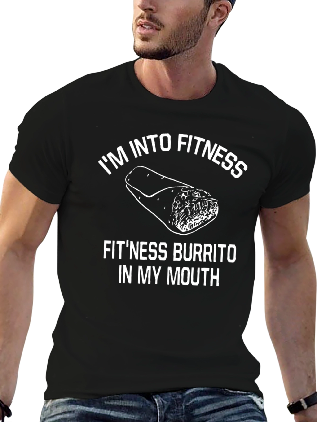 Fitness Burrito T-Shirt - Funny Workout Tee