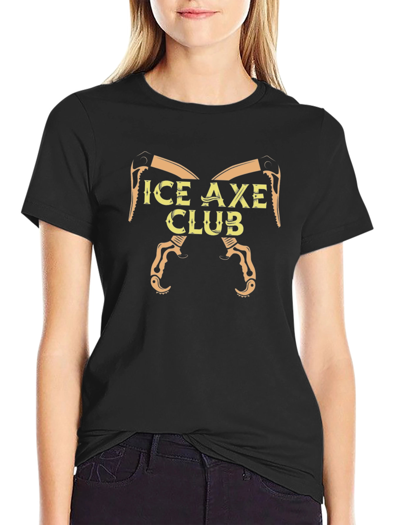 Ice Axe Club Graphic Tee - Black