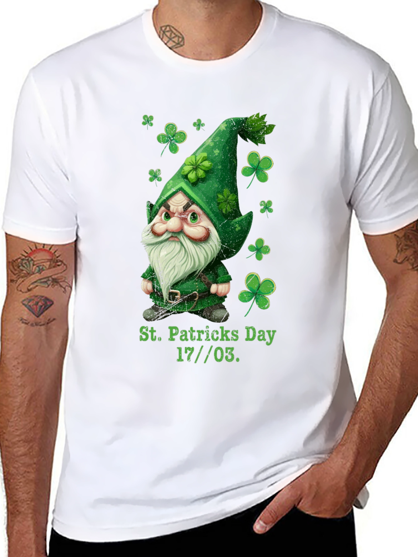 St. Patricks Day Gnome Graphic Tee