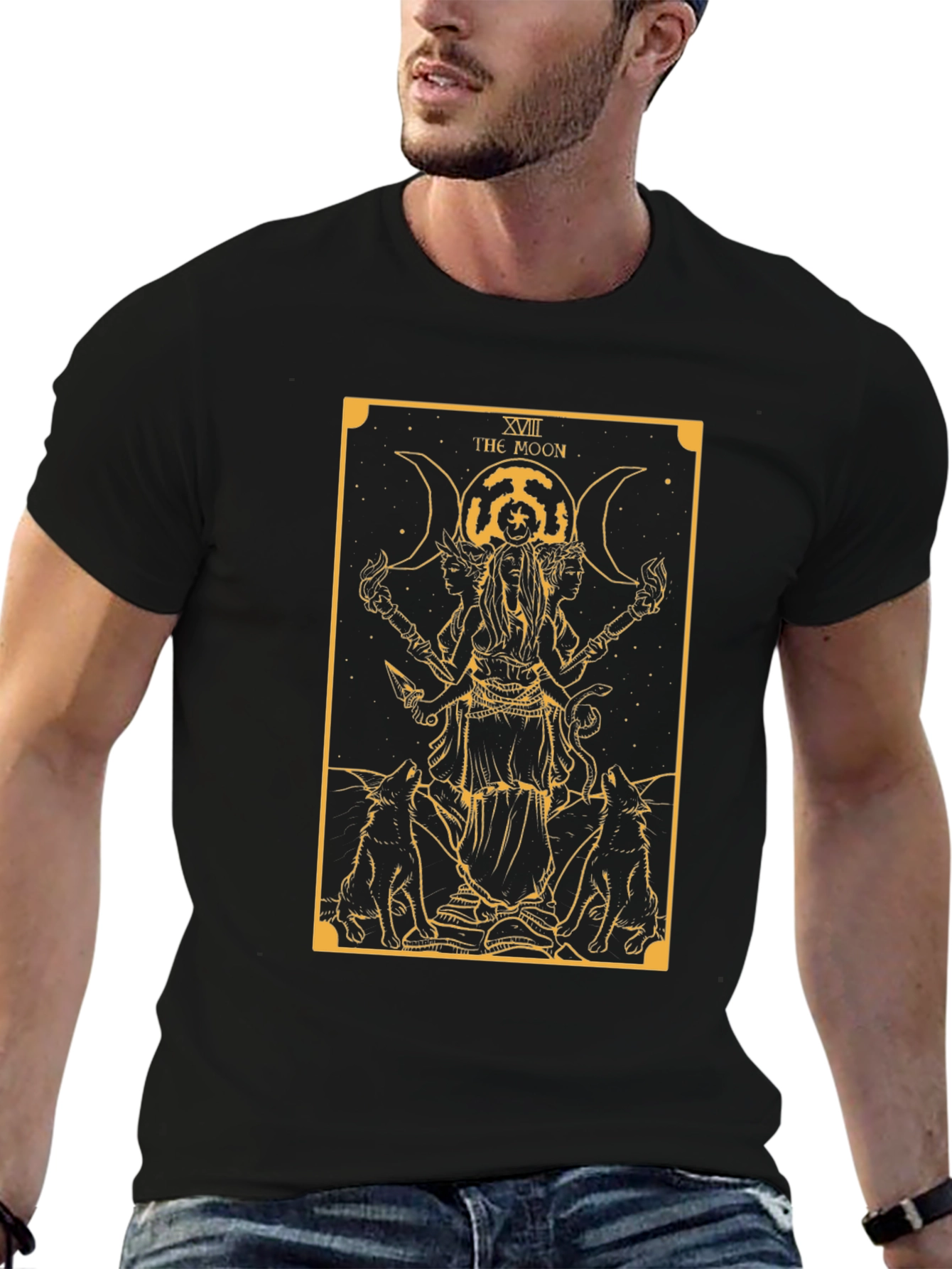 The Moon Tarot Card T-Shirt