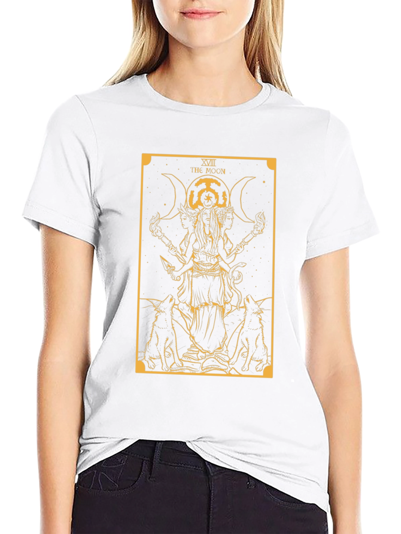 The Moon Tarot Card T-Shirt