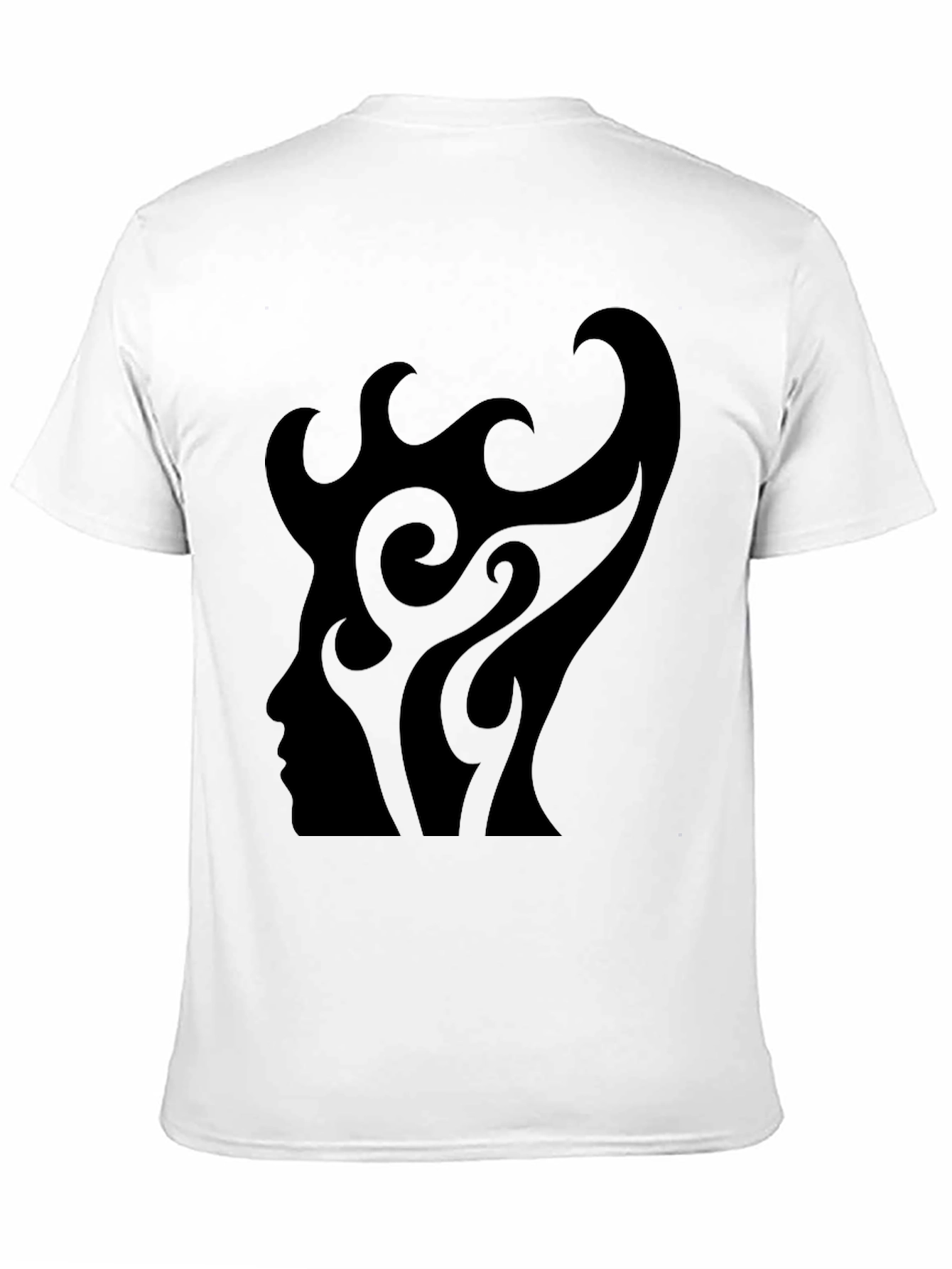 Abstract Silhouette Graphic Tee - Mens Black T-Shirt