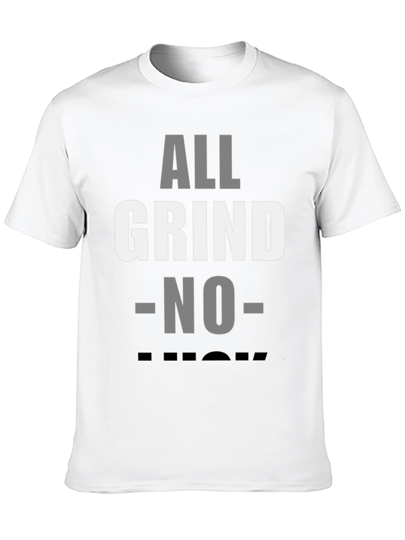 All Grind No Luck Mens Black Graphic Tee