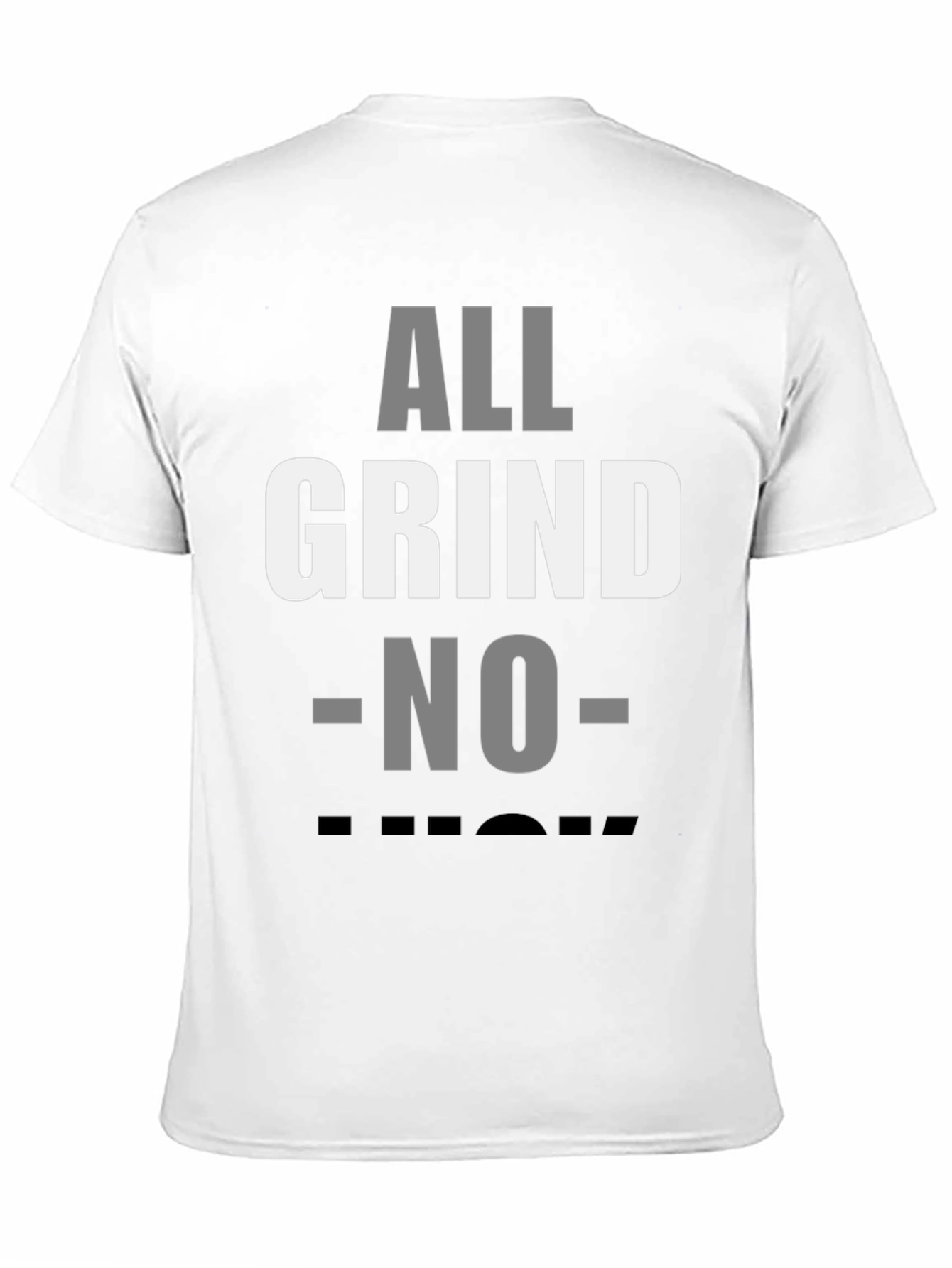 All Grind No Luck Mens Black Graphic Tee