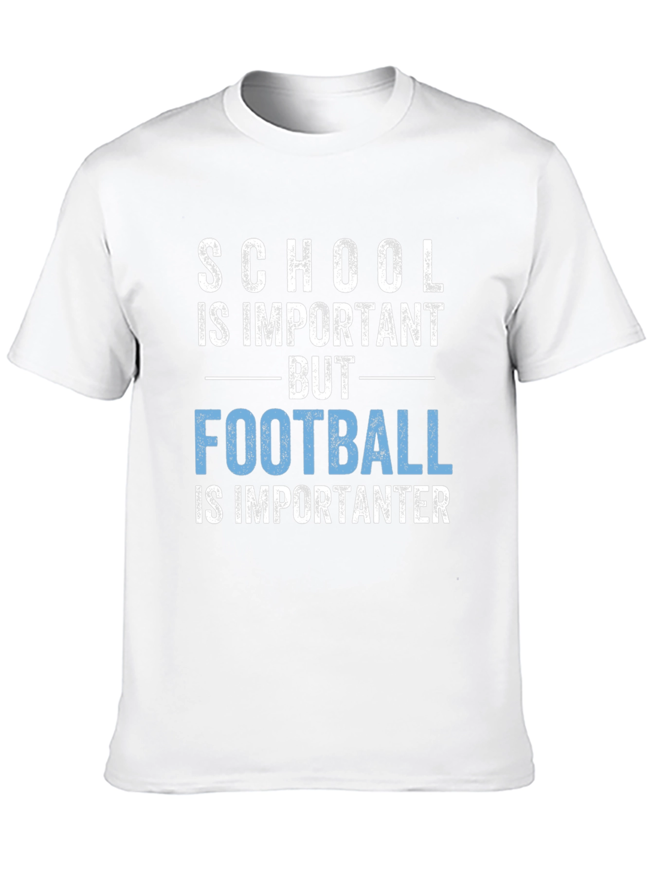 Funny Football T-Shirt: School Is Important But Football!