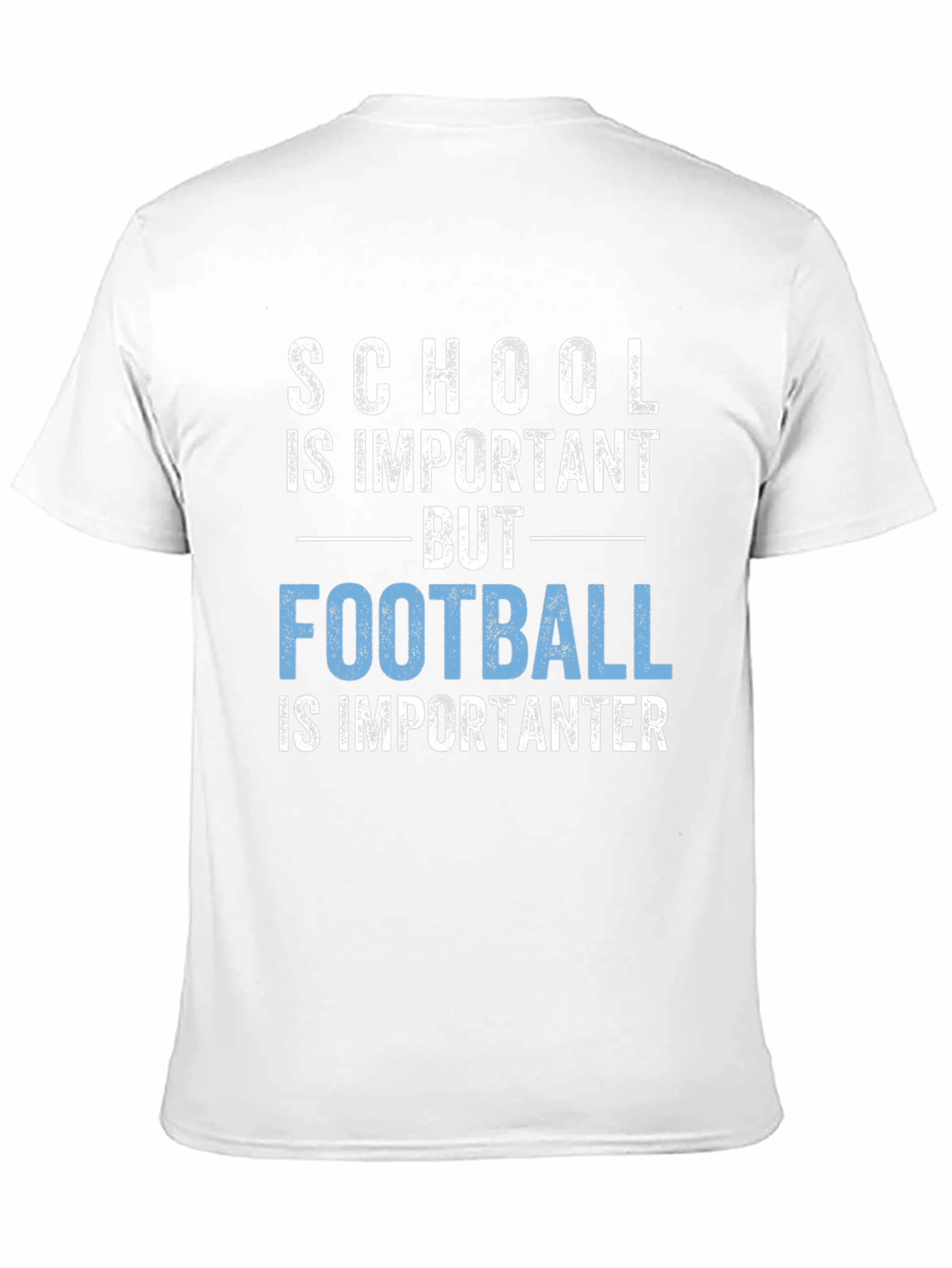 Funny Football T-Shirt: School Is Important But Football!
