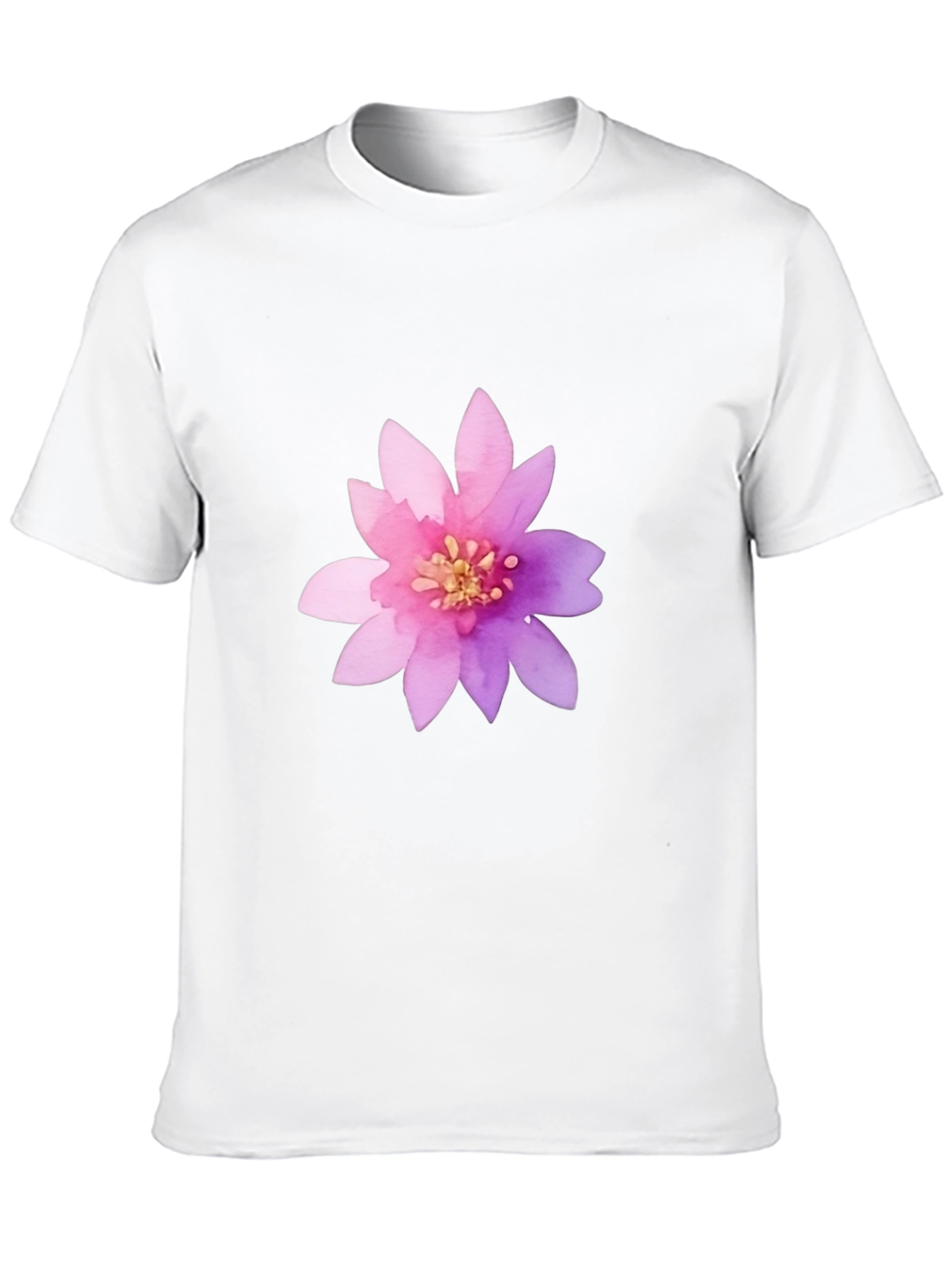 Floral Graphic Print Crew Neck T-Shirt