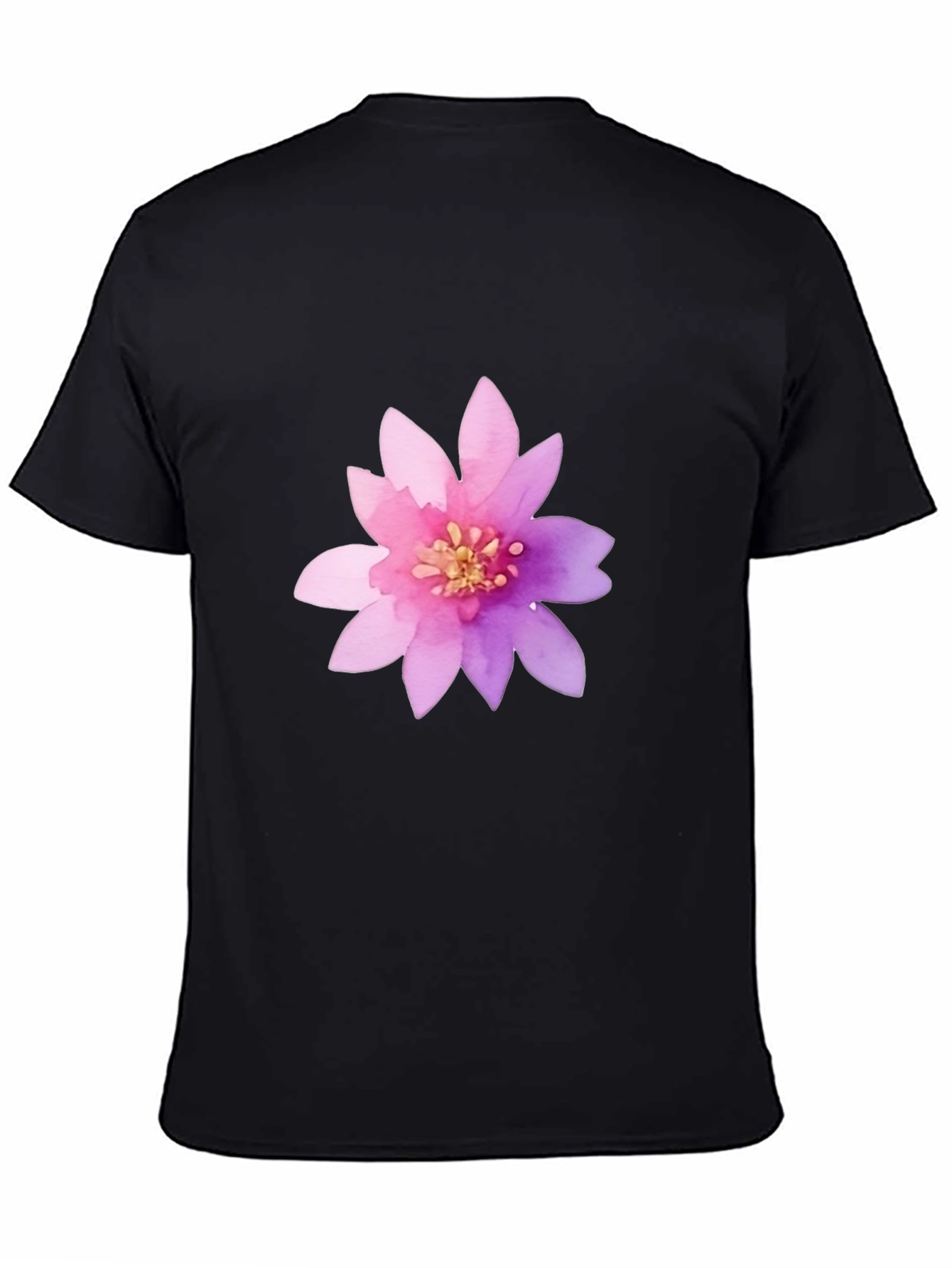 Floral Graphic Print Crew Neck T-Shirt