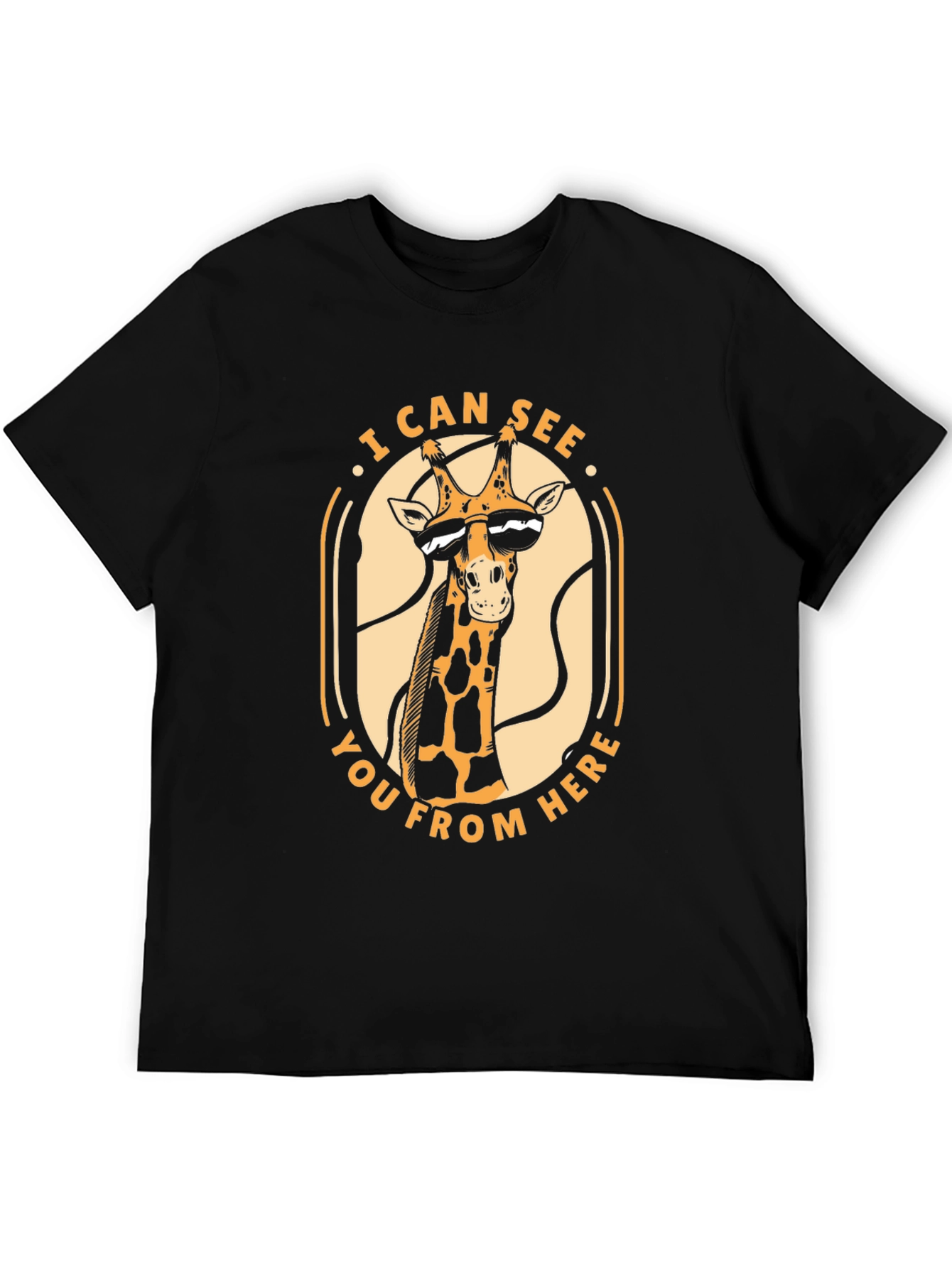 Cool Giraffe Graphic Tee - I Can See You