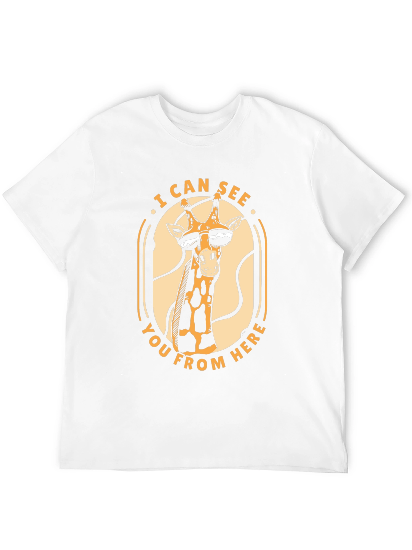 Cool Giraffe Graphic Tee - I Can See You