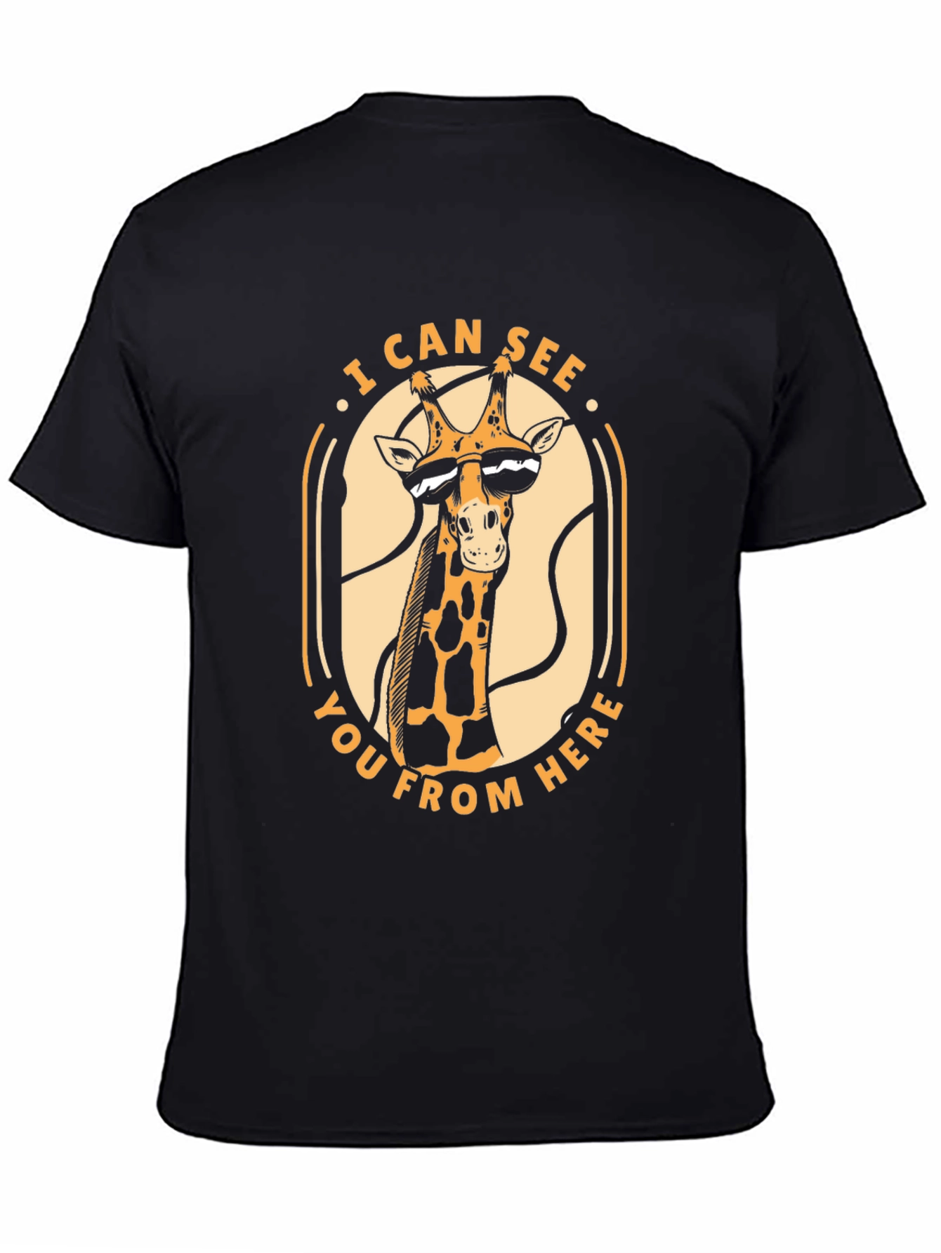 Cool Giraffe Graphic Tee - I Can See You