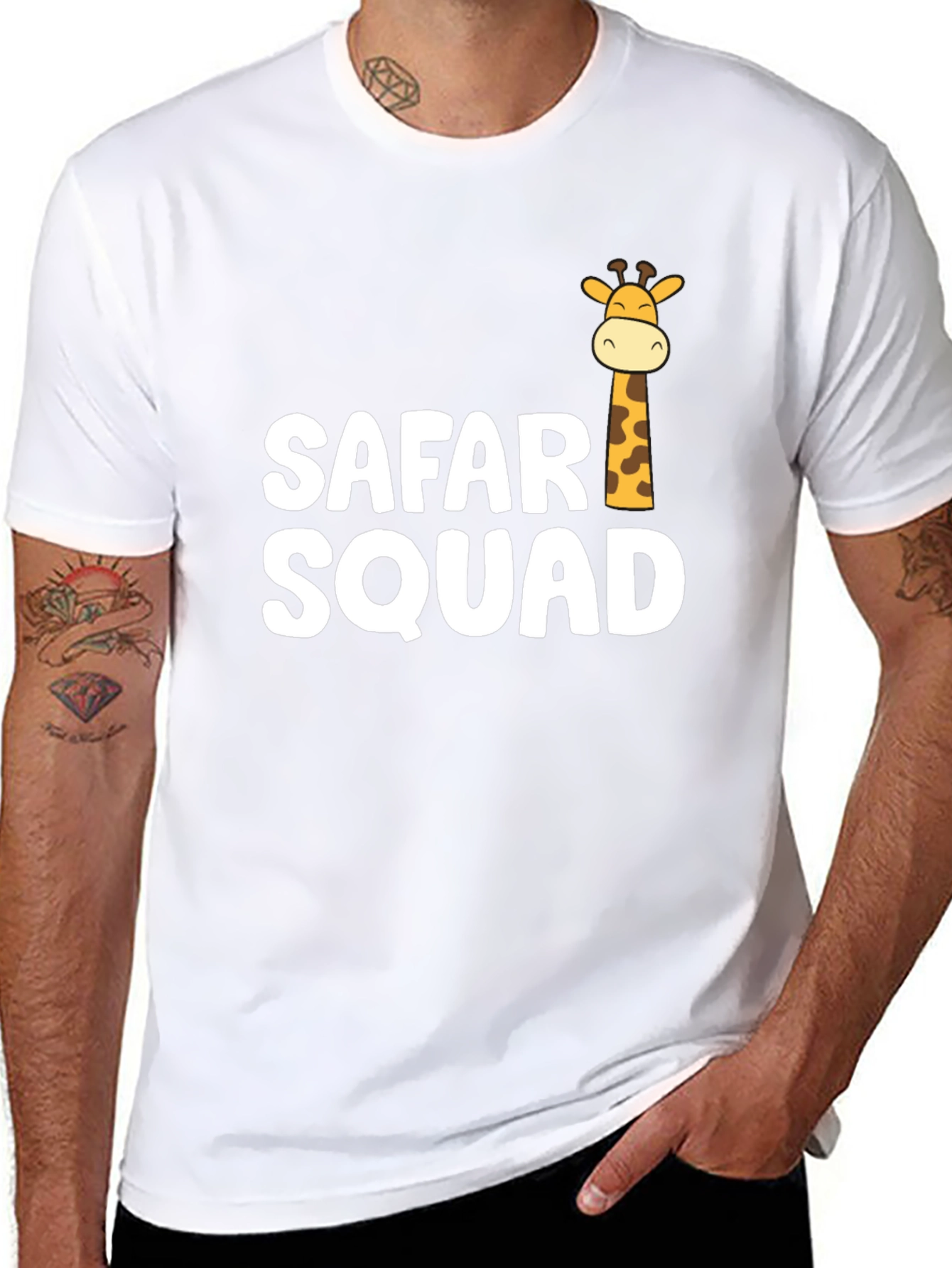 Safari Squad Giraffe Graphic T-Shirt