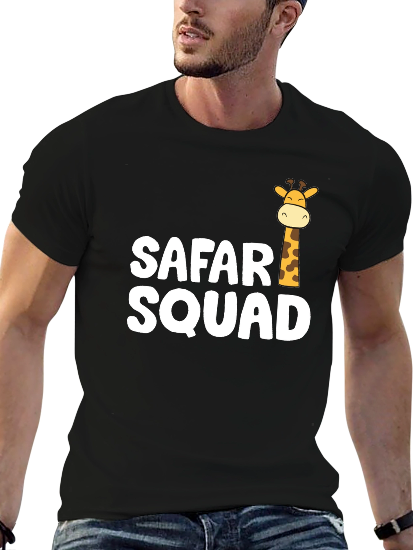 Safari Squad Giraffe Graphic T-Shirt