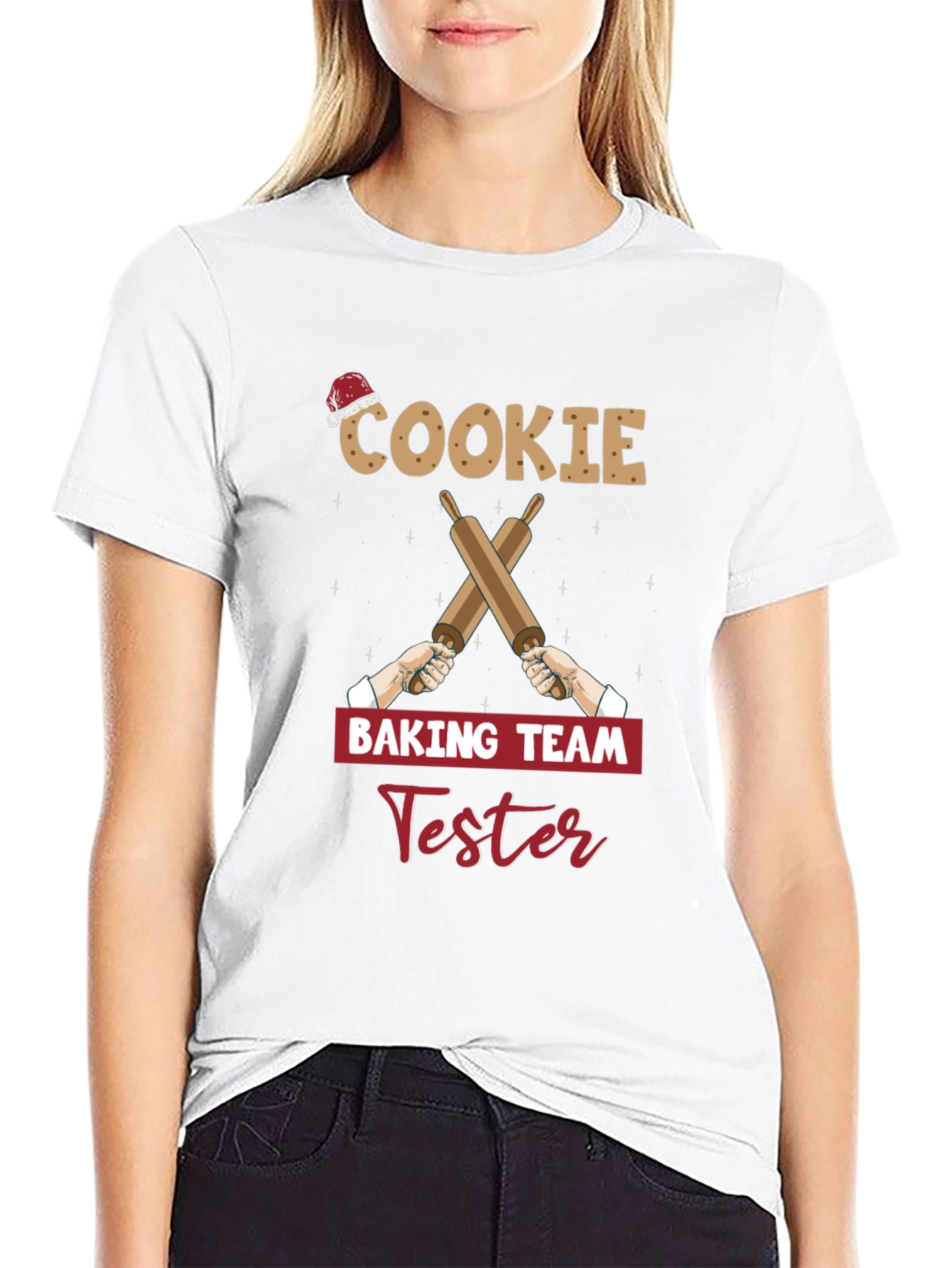 Cookie Baking Team Tester Black T-Shirt