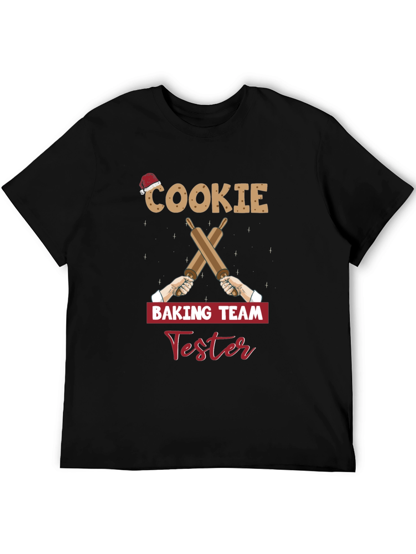 Cookie Baking Team Tester Black T-Shirt