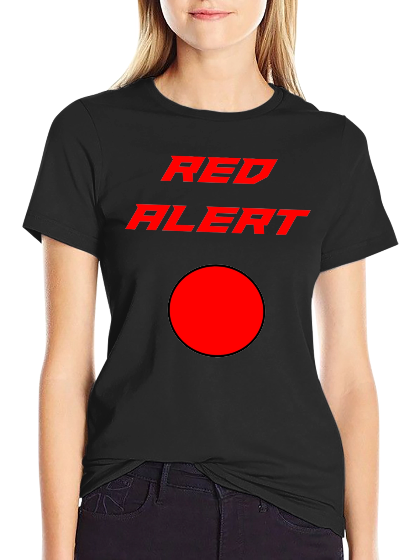 Red Alert Graphic T-Shirt - Stylish & Eye-Catching Design