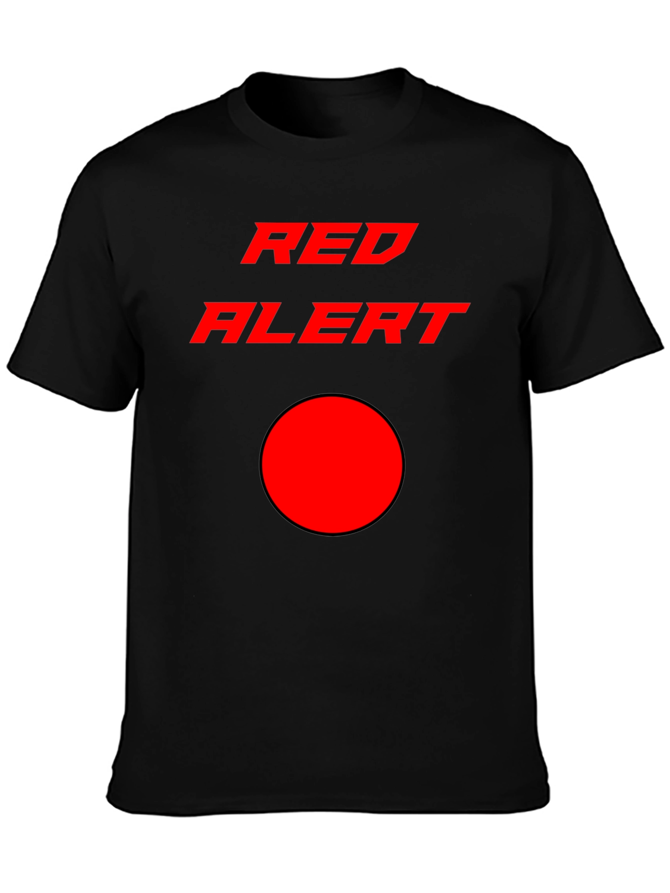 Red Alert Graphic T-Shirt - Stylish & Eye-Catching Design