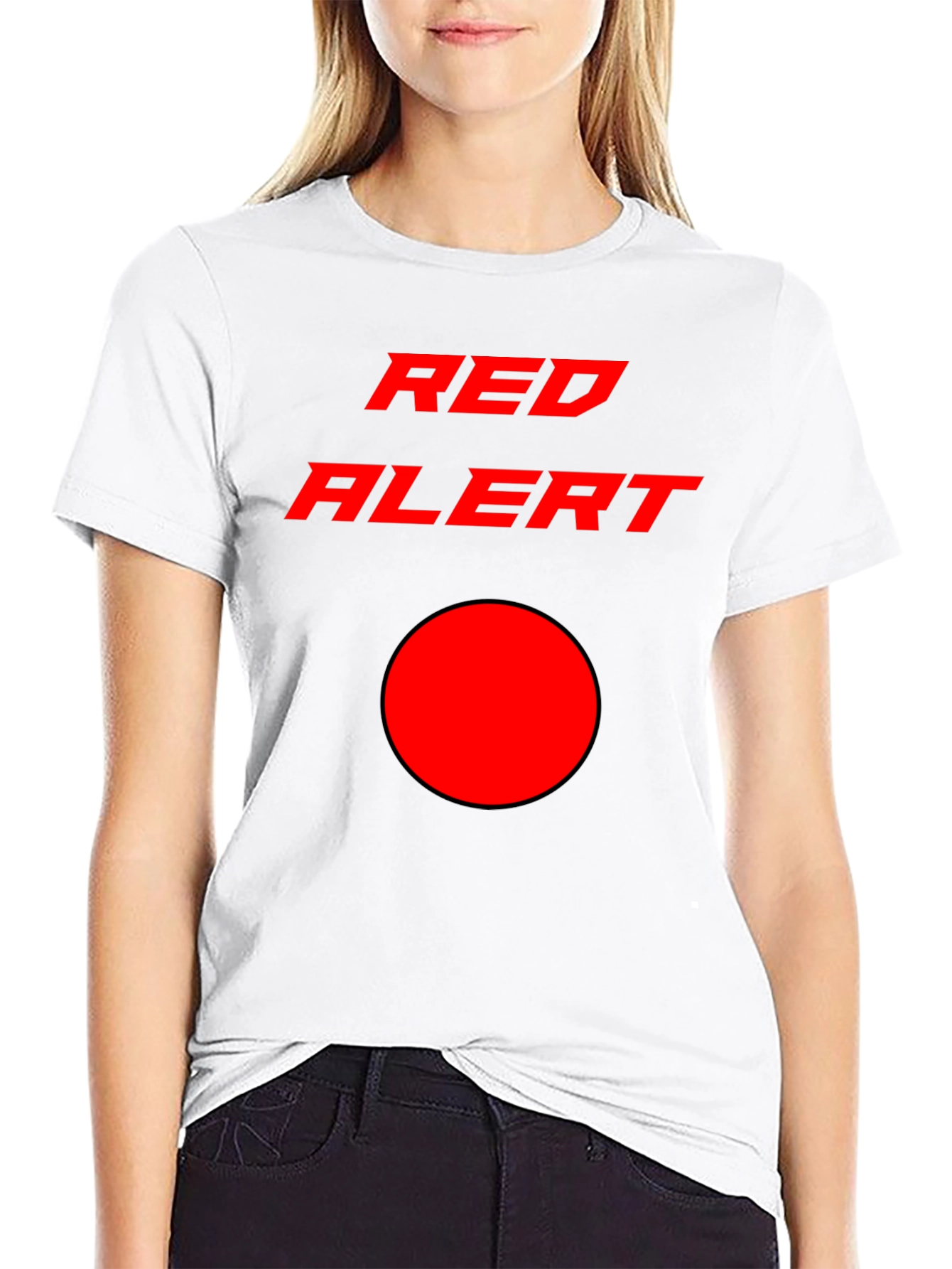 Red Alert Graphic T-Shirt - Stylish & Eye-Catching Design
