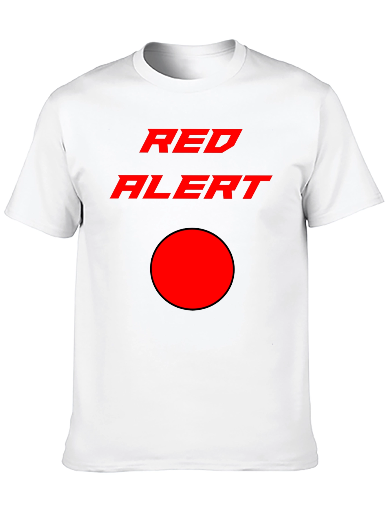 Red Alert Graphic T-Shirt - Stylish & Eye-Catching Design