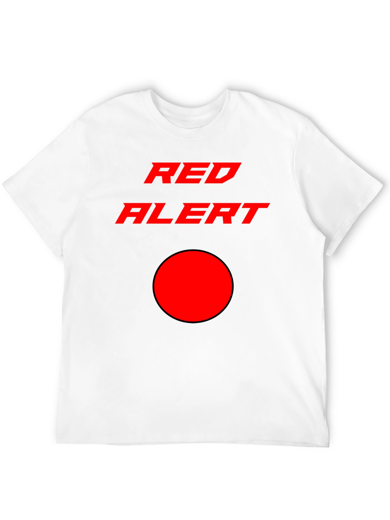 Red Alert Graphic T-Shirt - Stylish & Eye-Catching Design