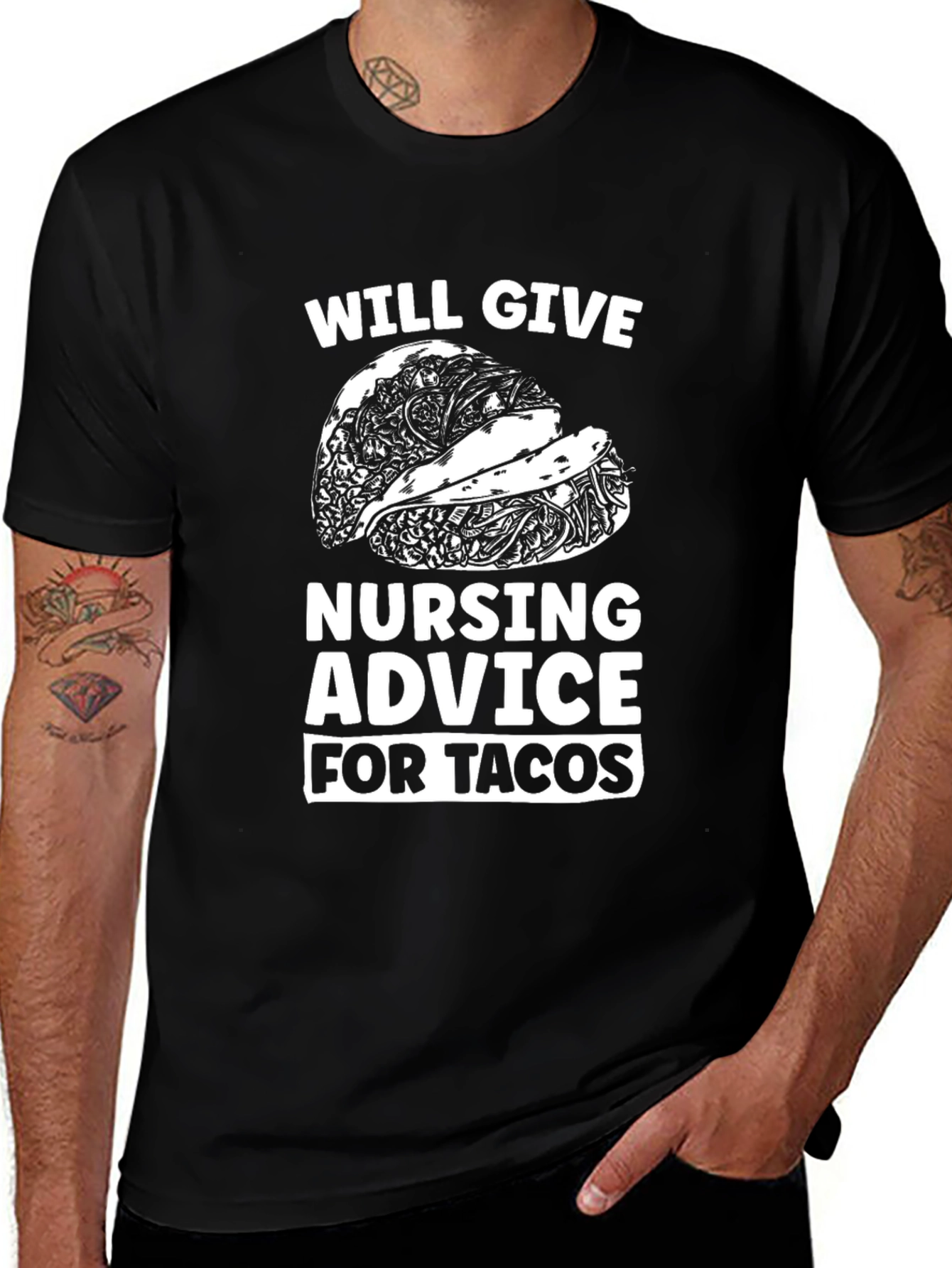 Nursing Advice for Tacos Graphic Tee