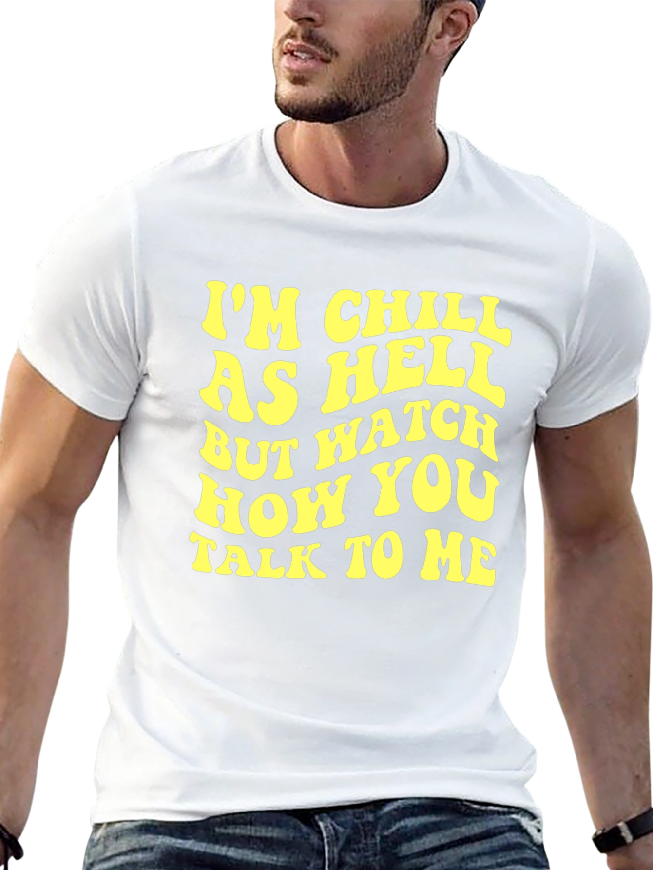 Chill As Hell Black Graphic Tee