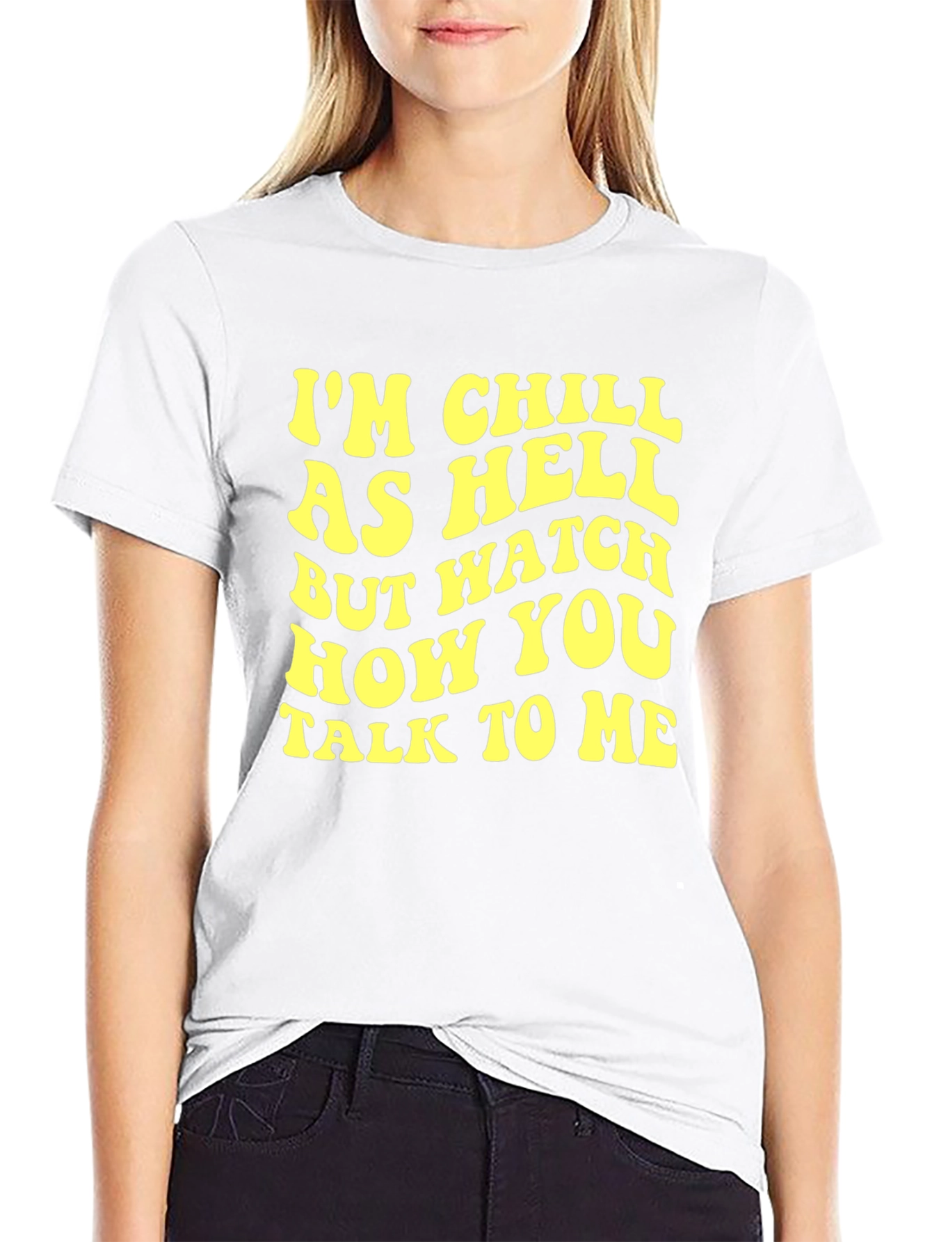 Chill As Hell Black Graphic Tee