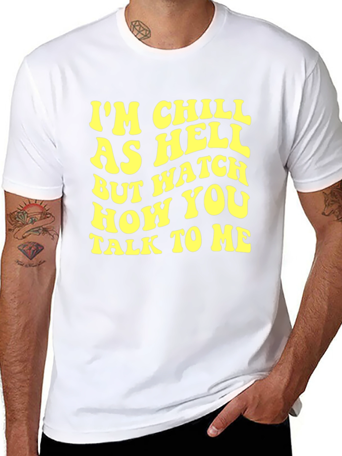 Chill As Hell Black Graphic Tee