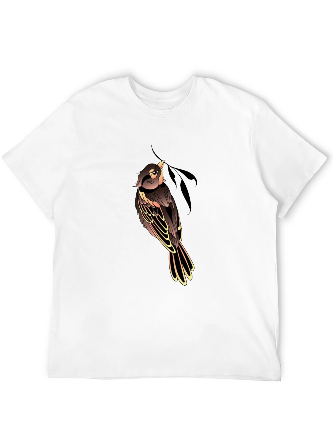 Bird Graphic Black T-Shirt