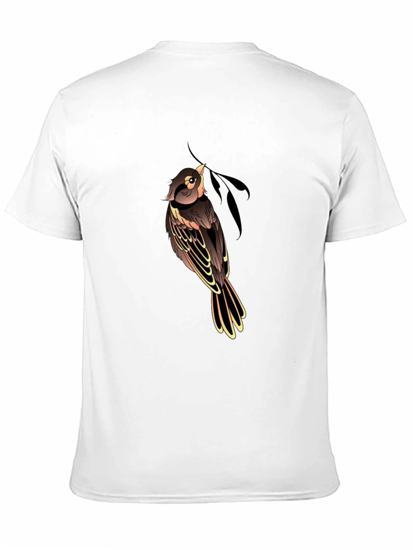 Bird Graphic Black T-Shirt
