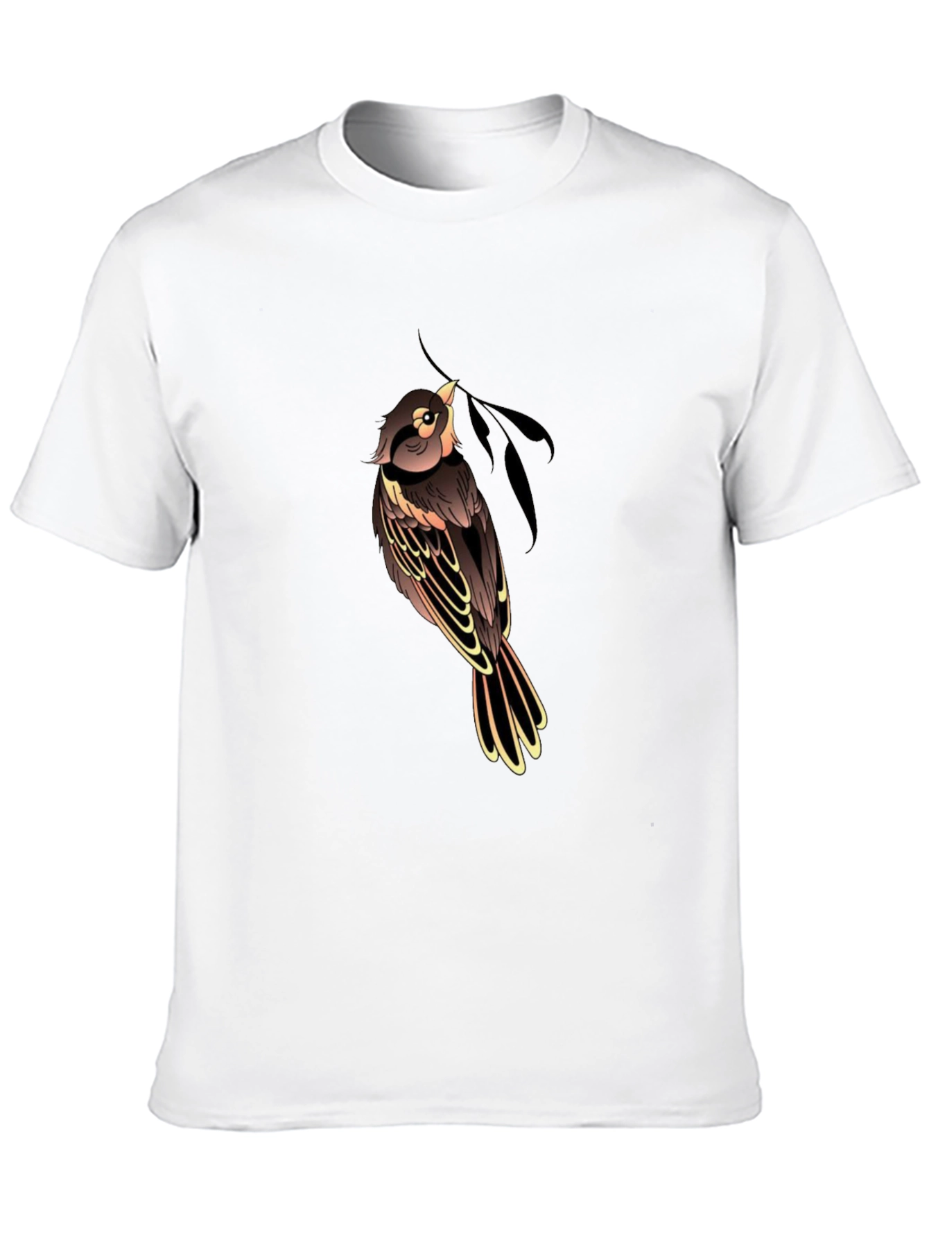 Bird Graphic Black T-Shirt