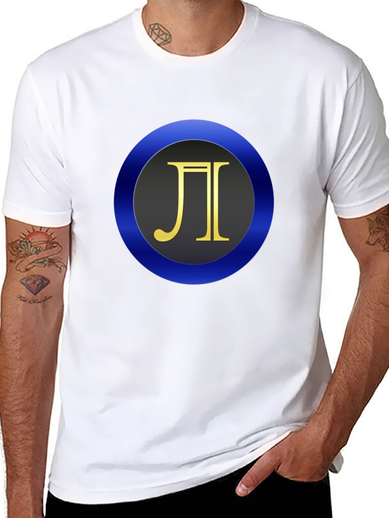 Symbol Circle Graphic Tee - Bold & Unique Style
