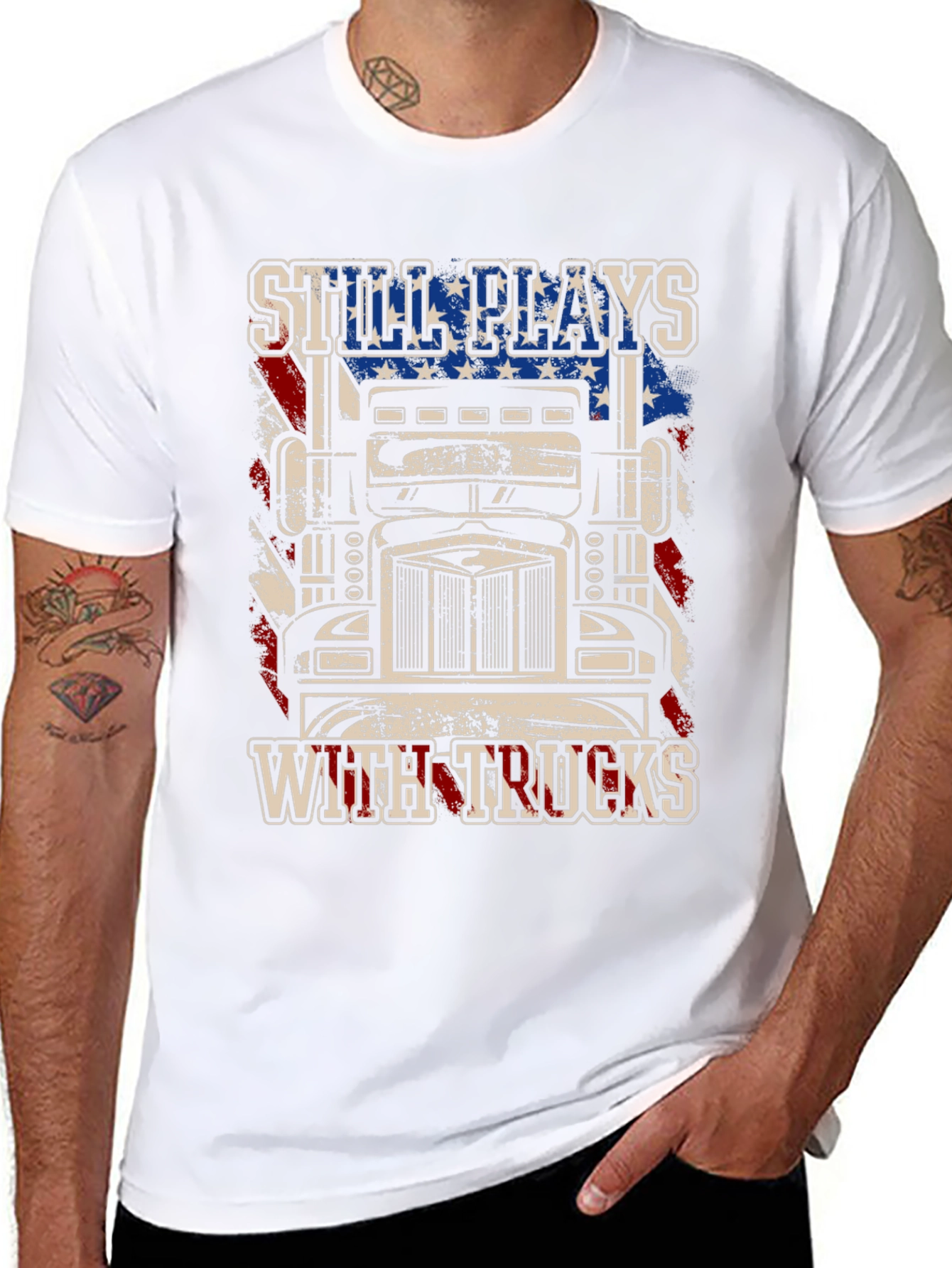 Still Plays with Trucks T-Shirt