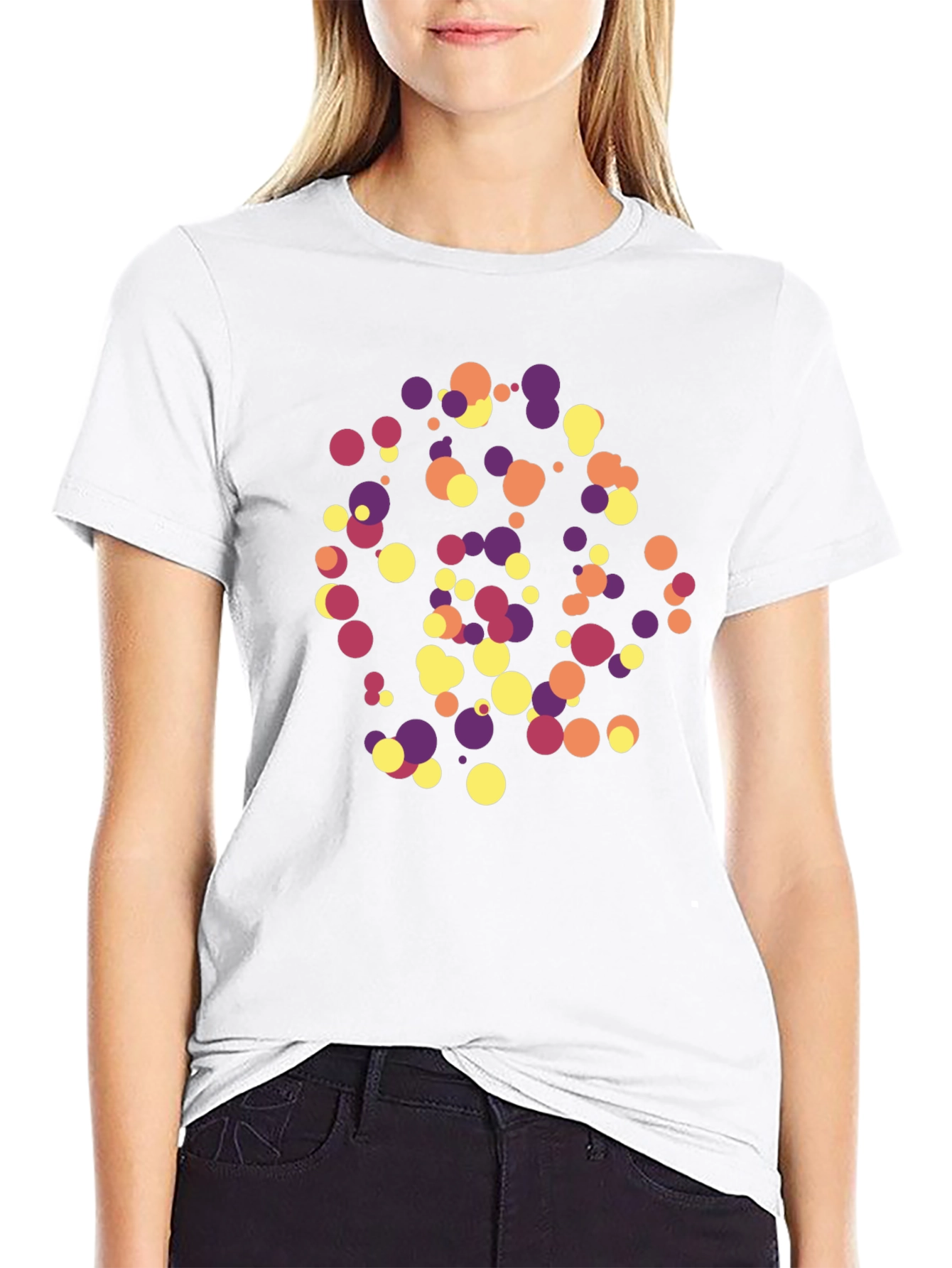 Abstract Dot Pattern T-Shirt - Modern Style