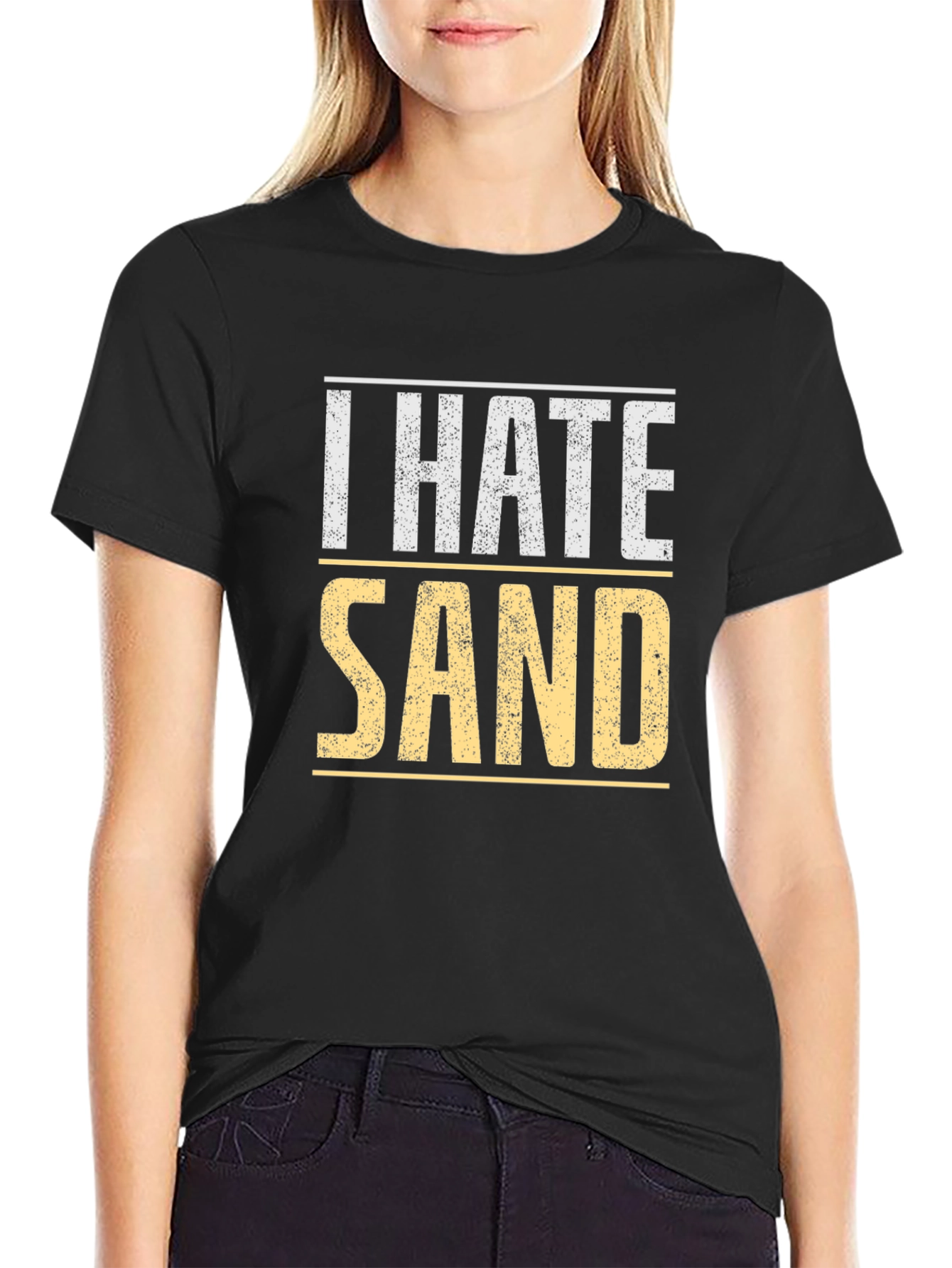 I Hate Sand T-Shirt - Soft Cotton Tee