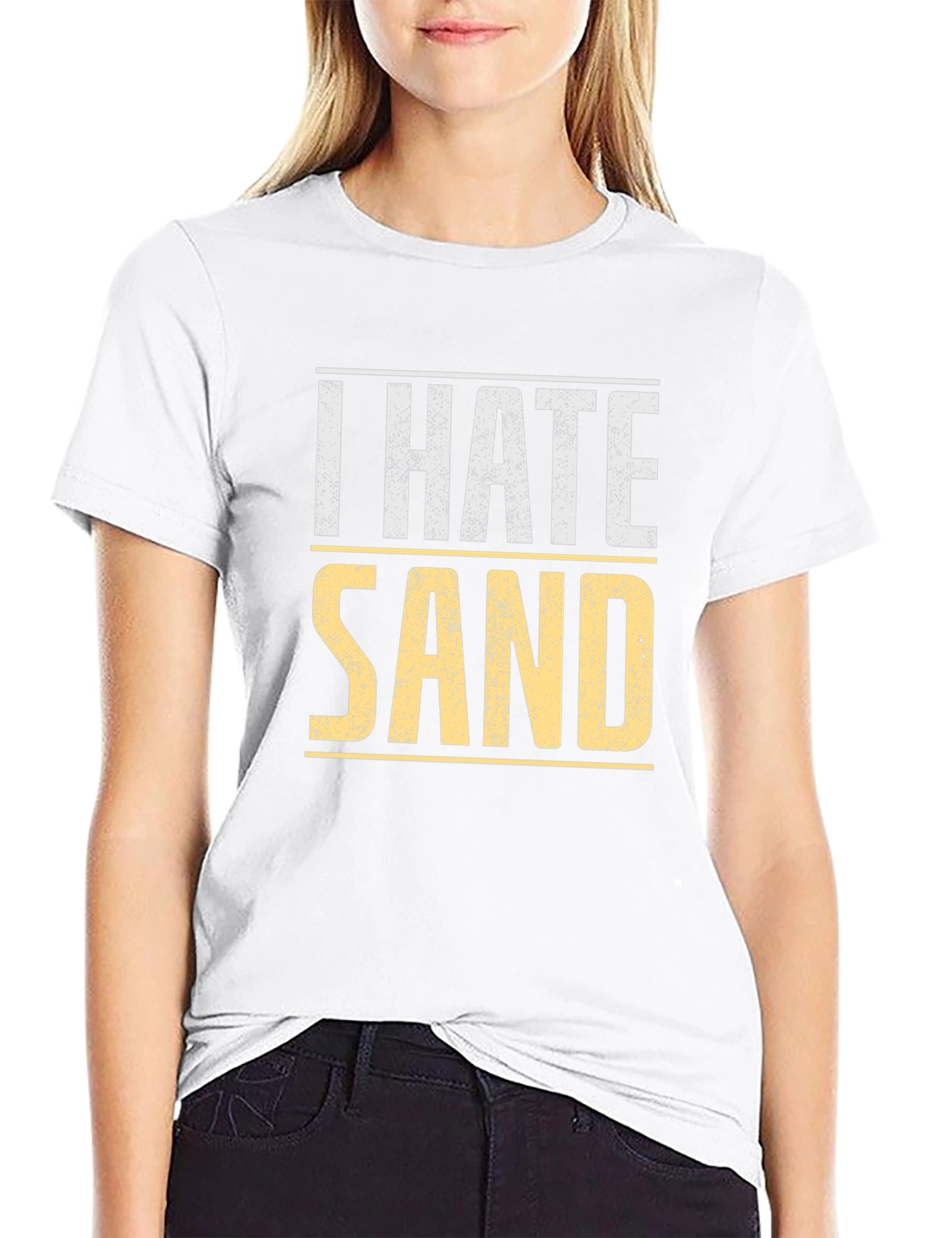 I Hate Sand T-Shirt - Soft Cotton Tee