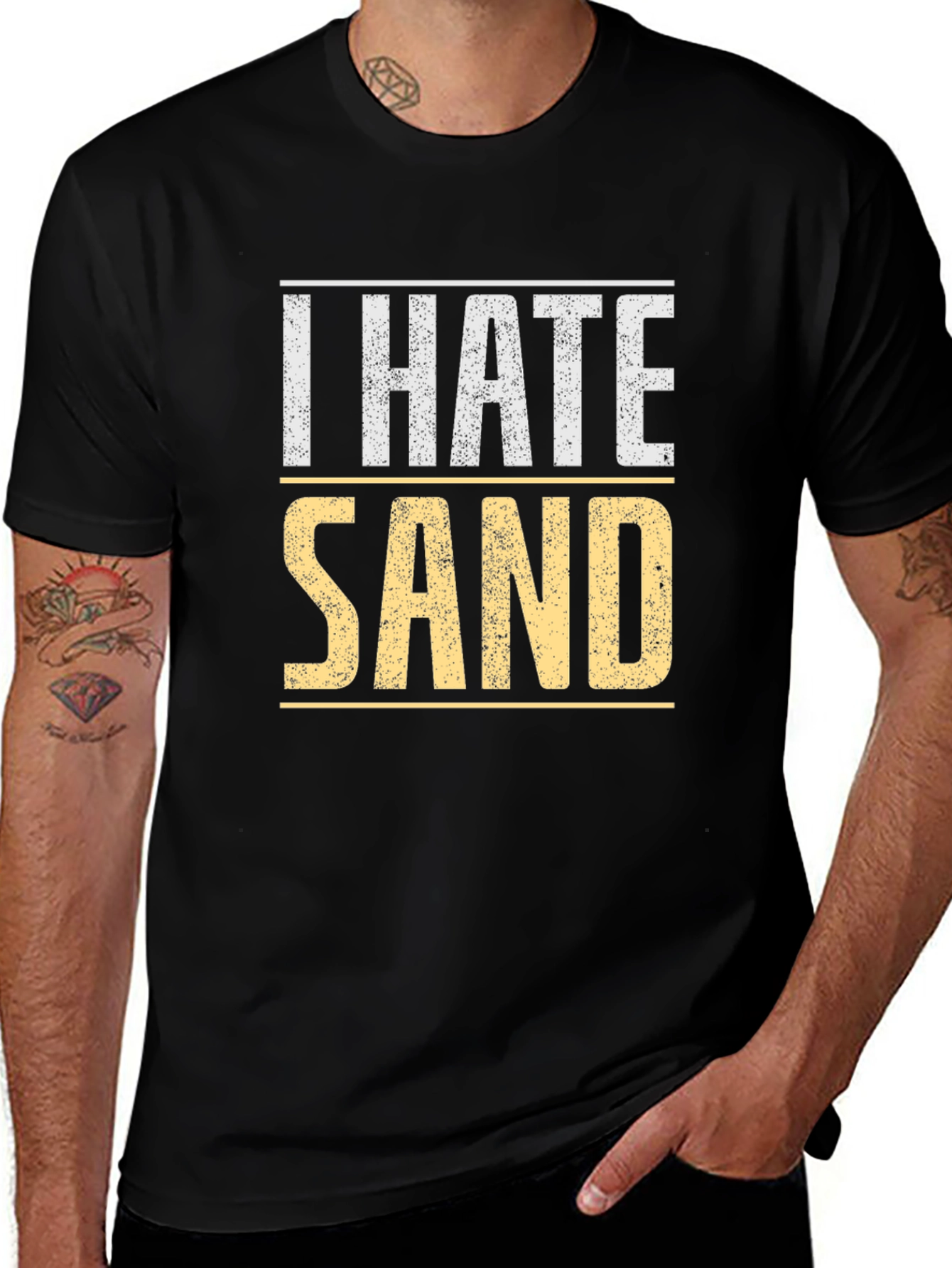 I Hate Sand T-Shirt - Soft Cotton Tee