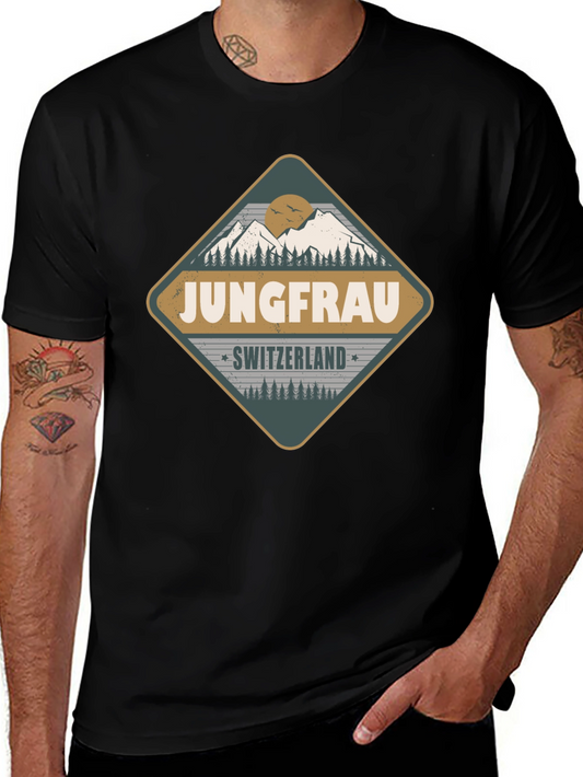 Jungfrau Switzerland Tee - Vintage Mountain T-Shirt