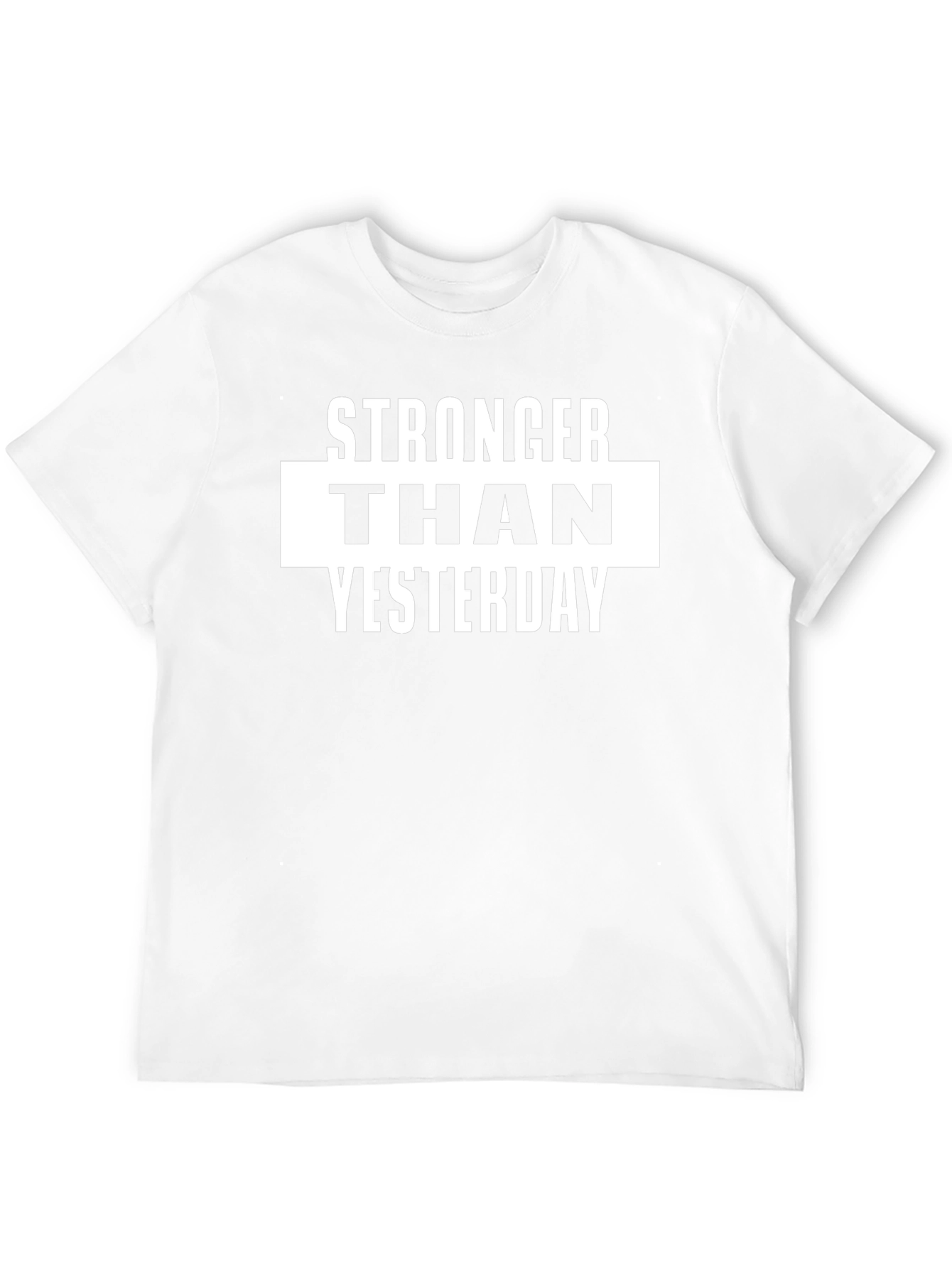 Stronger Than Yesterday Black Graphic T-Shirt