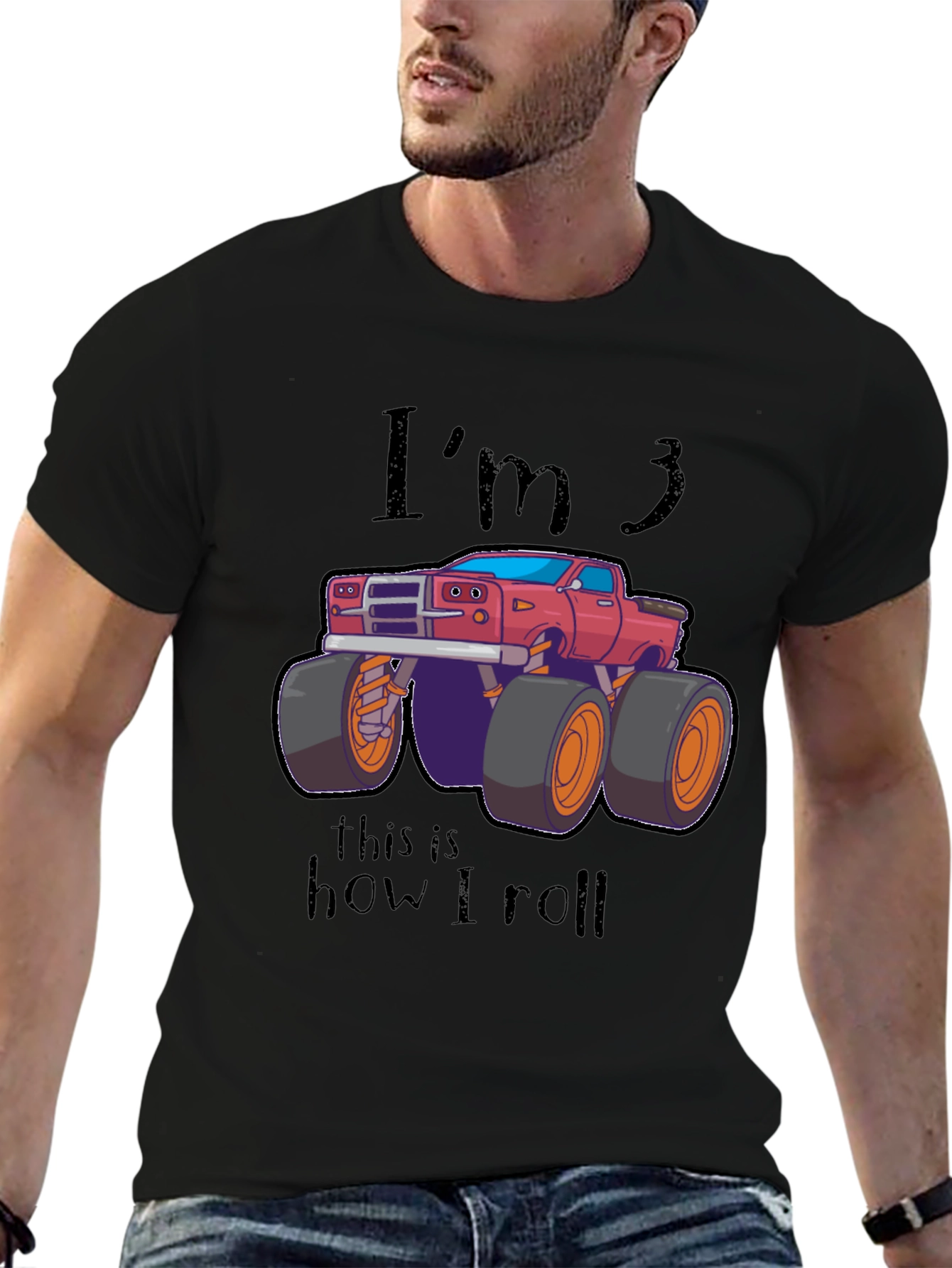 Im 3 Monster Truck Birthday T-Shirt