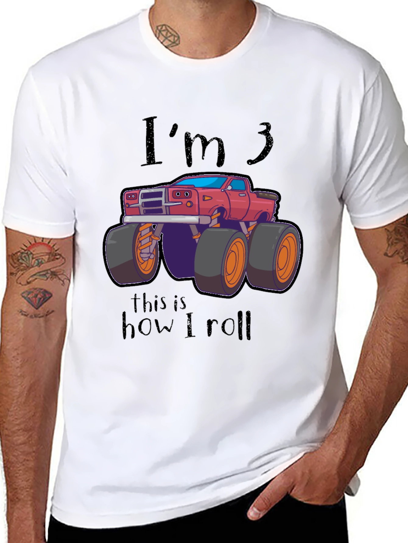 Im 3 Monster Truck Birthday T-Shirt