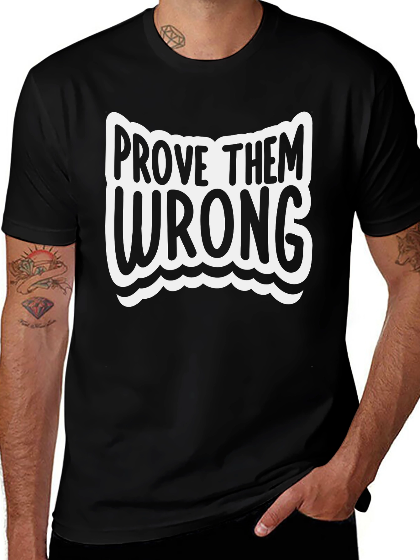Prove Them Wrong Black Graphic Tee