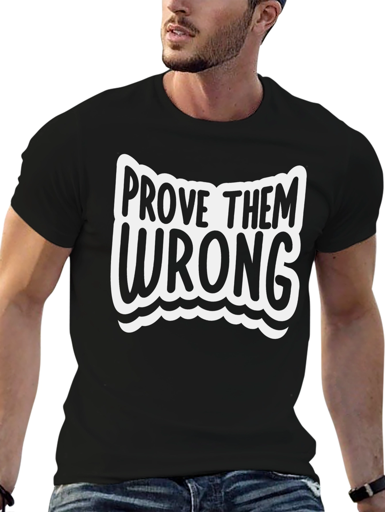 Prove Them Wrong Black Graphic Tee
