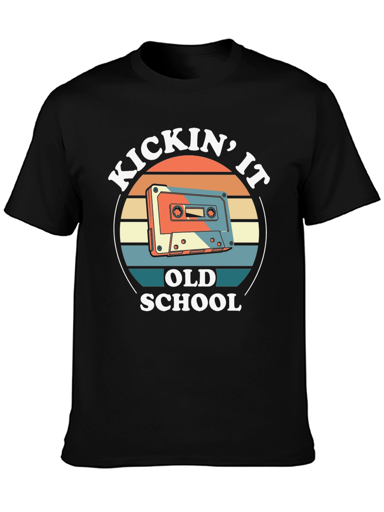 Kickin It Old School Cassette Tape T-Shirt
