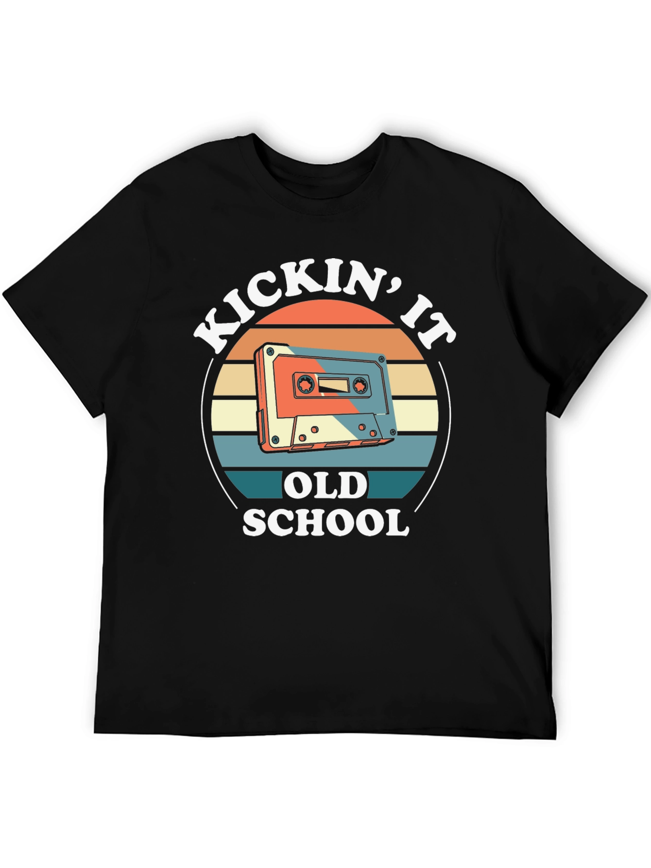 Kickin It Old School Cassette Tape T-Shirt