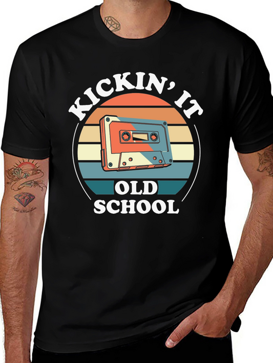 Kickin It Old School Cassette Tape T-Shirt